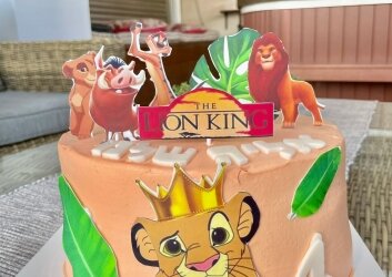 עוגת יומולדת מלך האריות
